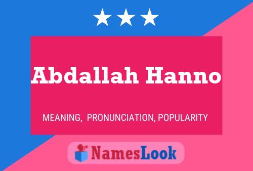 ملصق اسم Abdallah Hanno