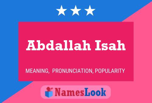 ملصق اسم Abdallah Isah