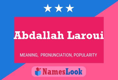 ملصق اسم Abdallah Laroui