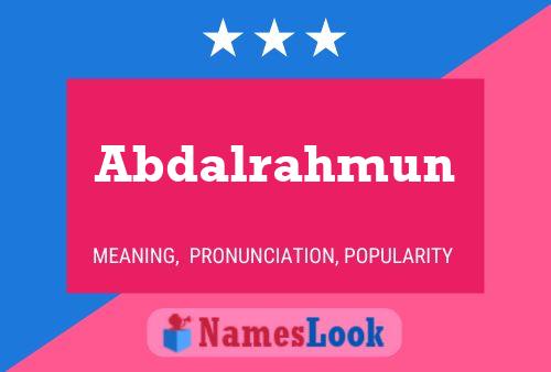 ملصق اسم Abdalrahmun