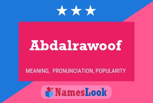 ملصق اسم Abdalrawoof