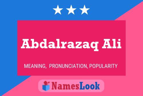 ملصق اسم Abdalrazaq Ali