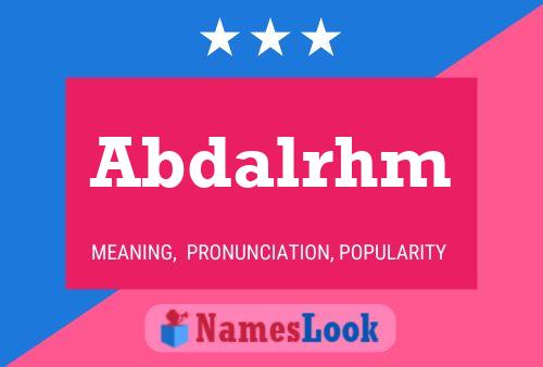 ملصق اسم Abdalrhm