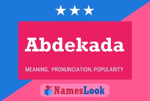 ملصق اسم Abdekada