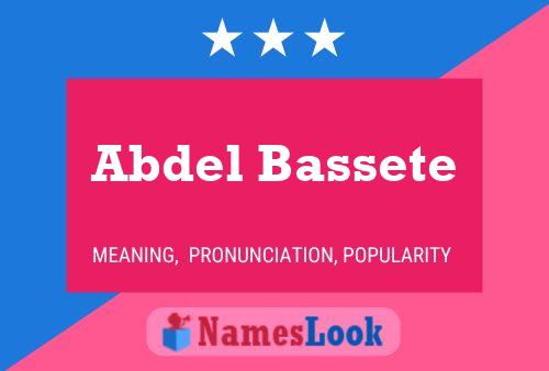 ملصق اسم Abdel Bassete