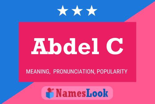 ملصق اسم Abdel C