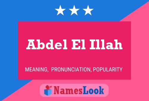 ملصق اسم Abdel El Illah