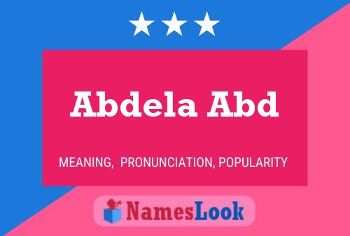 ملصق اسم Abdela Abd