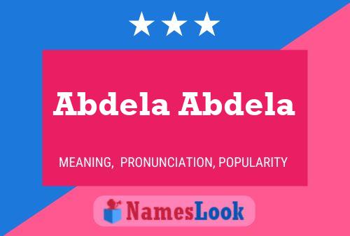 ملصق اسم Abdela Abdela