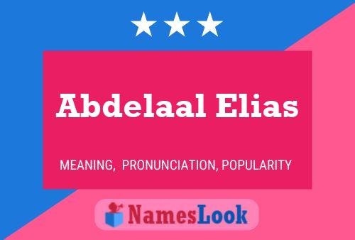 ملصق اسم Abdelaal Elias