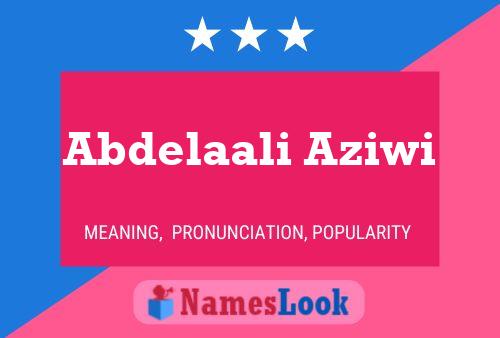 ملصق اسم Abdelaali Aziwi