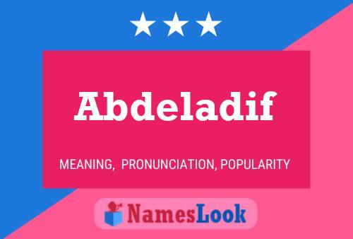 ملصق اسم Abdeladif