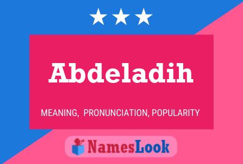 ملصق اسم Abdeladih