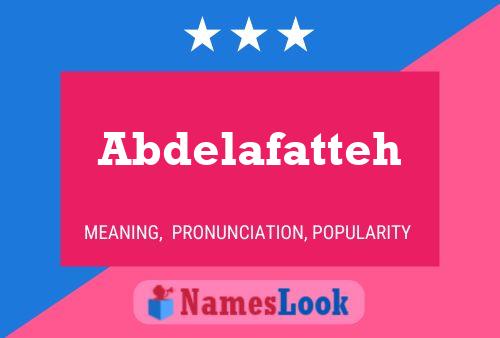 ملصق اسم Abdelafatteh