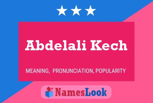 ملصق اسم Abdelali Kech