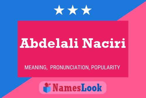 ملصق اسم Abdelali Naciri