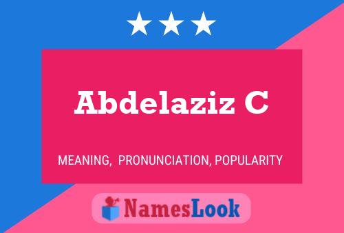 ملصق اسم Abdelaziz C