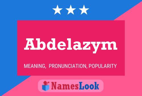 ملصق اسم Abdelazym