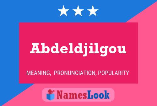 ملصق اسم Abdeldjilgou