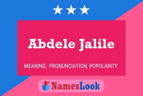 ملصق اسم Abdele Jalile