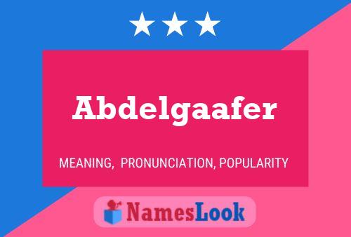 ملصق اسم Abdelgaafer