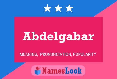 ملصق اسم Abdelgabar