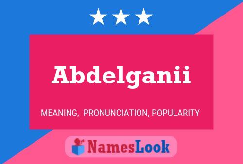 ملصق اسم Abdelganii