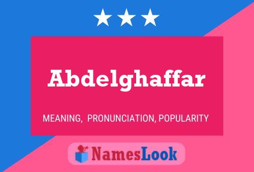 ملصق اسم Abdelghaffar