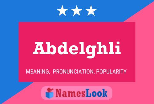 ملصق اسم Abdelghli