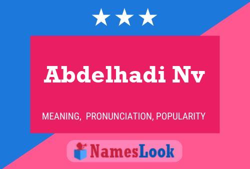 ملصق اسم Abdelhadi Nv