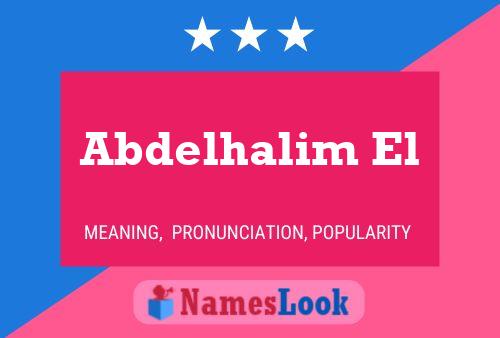 ملصق اسم Abdelhalim El