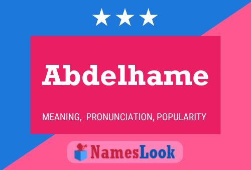 ملصق اسم Abdelhame