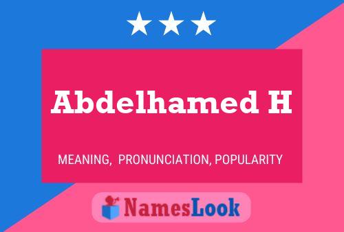 ملصق اسم Abdelhamed H