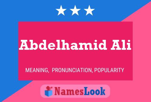 ملصق اسم Abdelhamid Ali