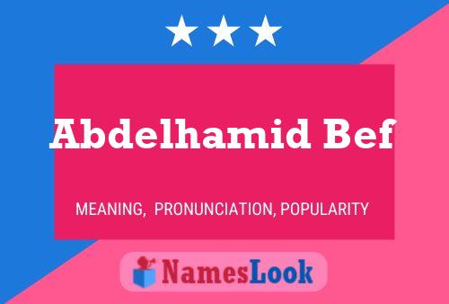 ملصق اسم Abdelhamid Bef