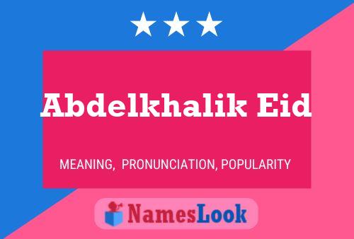 ملصق اسم Abdelkhalik Eid