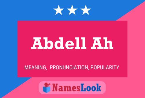 ملصق اسم Abdell Ah