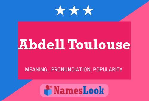 ملصق اسم Abdell Toulouse