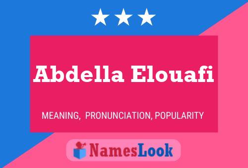 ملصق اسم Abdella Elouafi