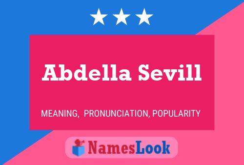 ملصق اسم Abdella Sevill