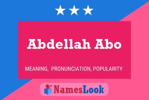 ملصق اسم Abdellah Abo