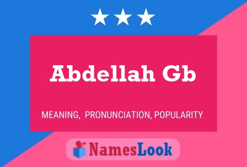 ملصق اسم Abdellah Gb