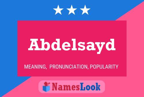 ملصق اسم Abdelsayd