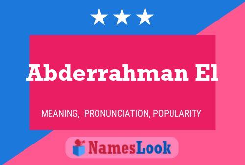 ملصق اسم Abderrahman El