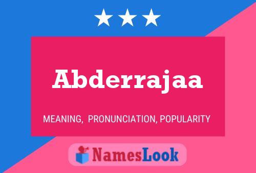 ملصق اسم Abderrajaa