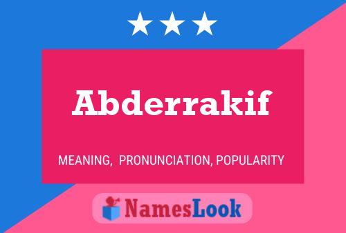 ملصق اسم Abderrakif