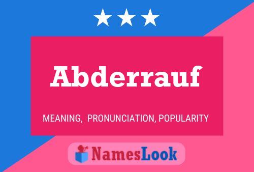 ملصق اسم Abderrauf