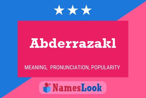 ملصق اسم Abderrazakl