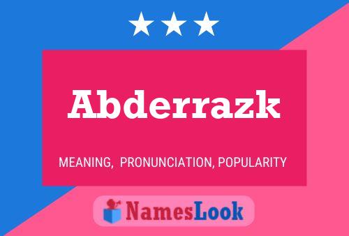 ملصق اسم Abderrazk