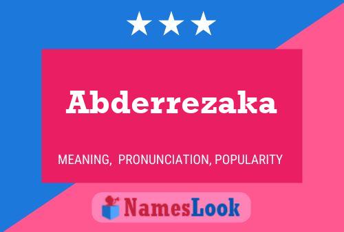 ملصق اسم Abderrezaka